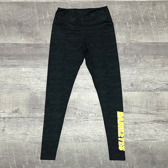 University Of Iowa Hawkeyes Black Camo 28” Legging Women Small S High Rise  NCAA - Picture 2 of 9